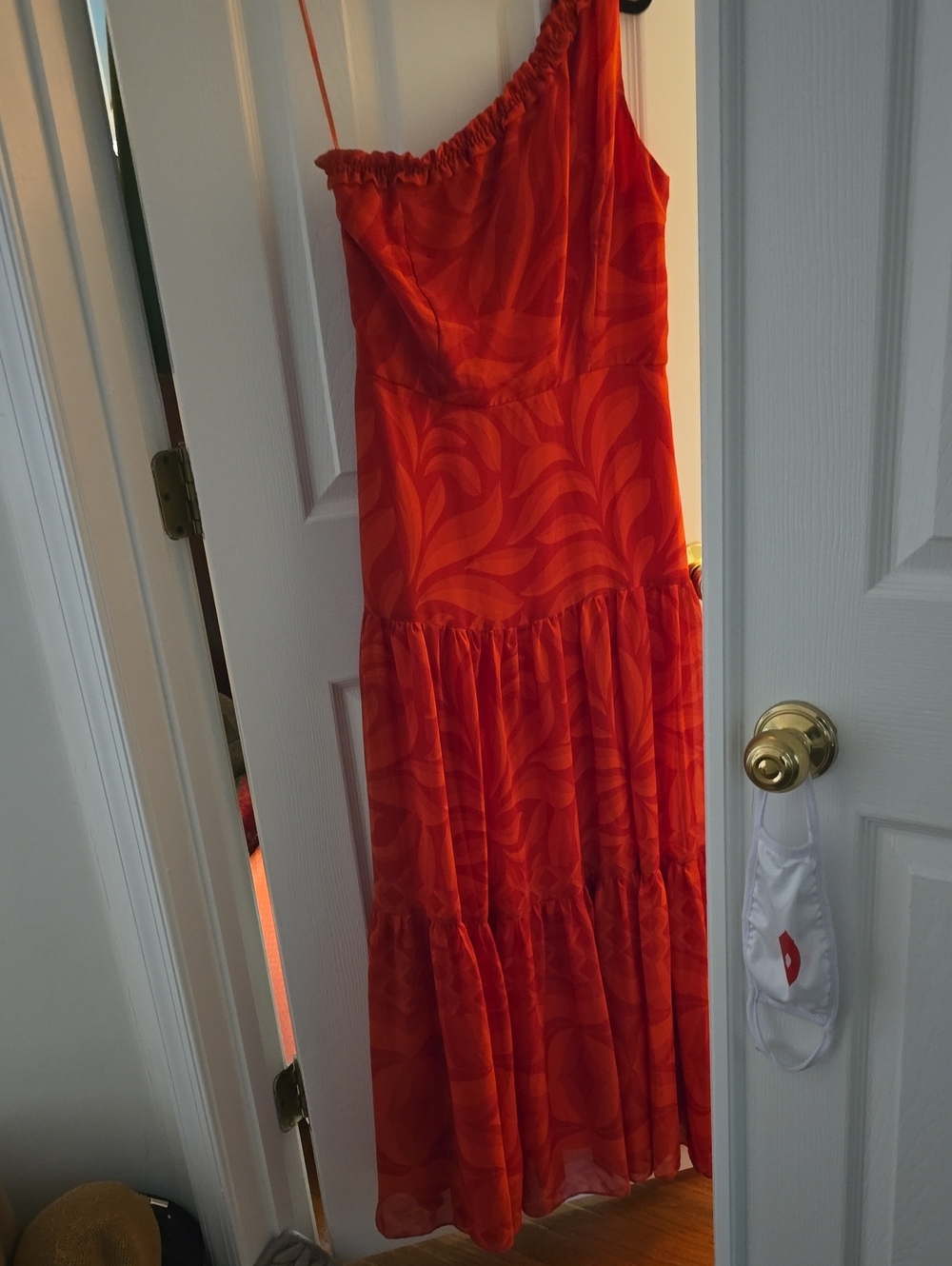 Taylor One Shoulder Ruffle Long Dress